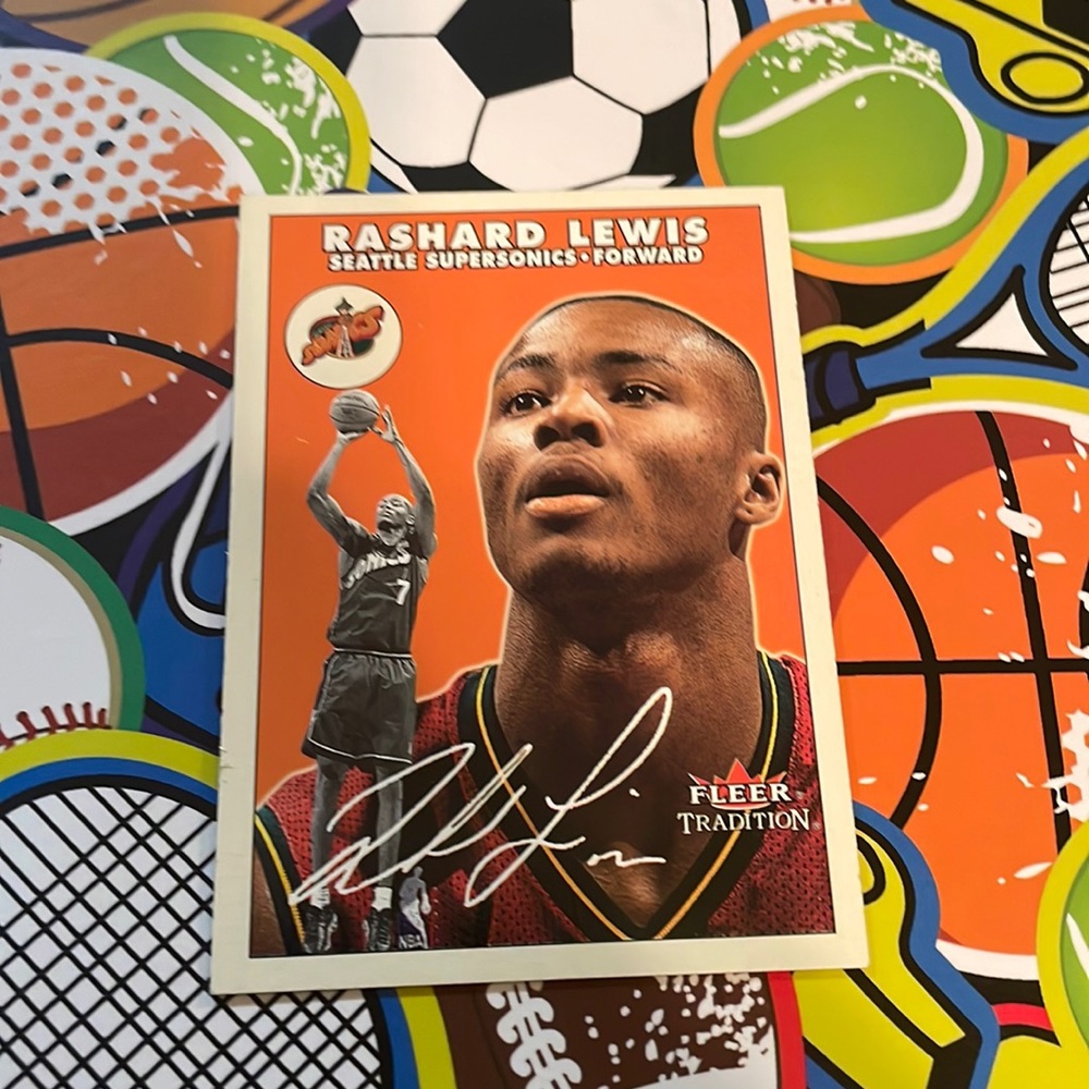 Rashard Lewis Fleet Tradition card